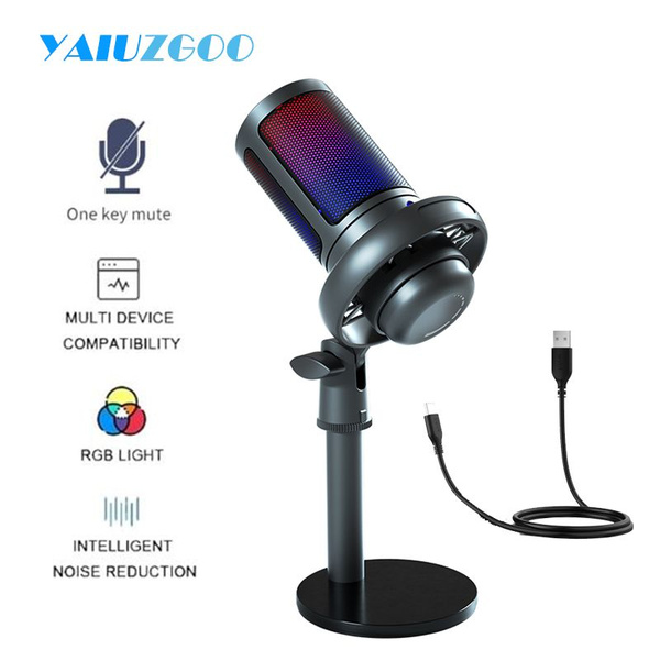 Микрофон игровой (для стриминга) YAIUZGOO usb микрофон,usb микрофон для ...