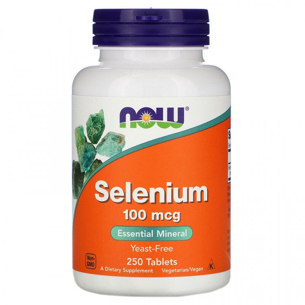 NOW Selenium 100 мкг 250 таблеток (селен) - купить с доставкой по ...