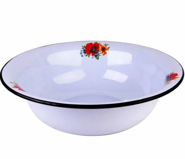 Таз эмалированный 10 л гранит (рисунок микс) Керченская эмаль - купить ...