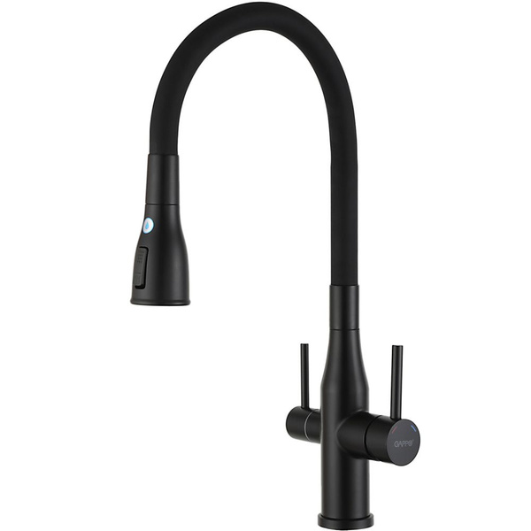 Смеситель Gappo G4399-65 Нержавеющая сталь, Силикон Аэратор, Гибкая ...