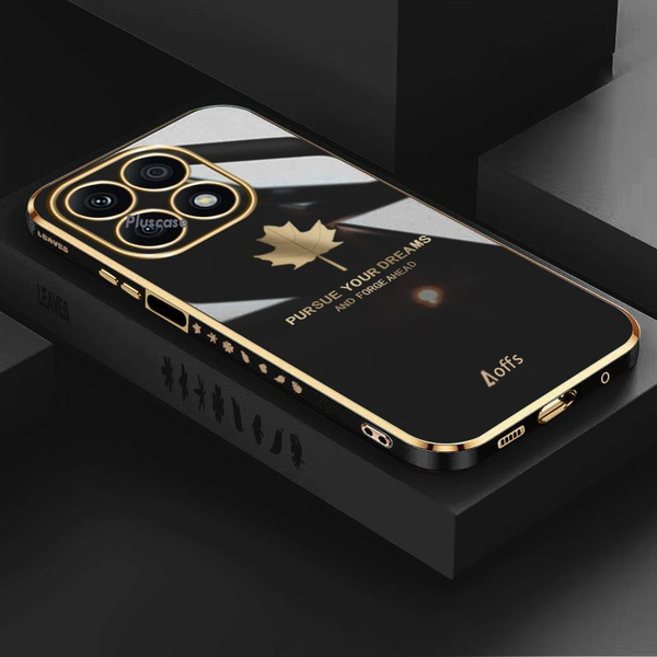 Силиконовый Чехол на Honor X8A / Хонор Х8A с золотой рамкой - купить с ...