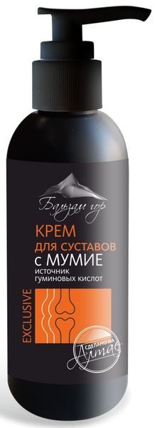 Крем для СУСТАВОВ с Мумие, 130 мл (флакон с дозатором) - купить с ...