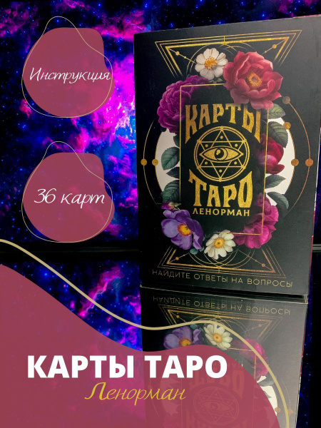 Таро Оракул "Ленорман", колода для гадания, 36 карт - купить с ...