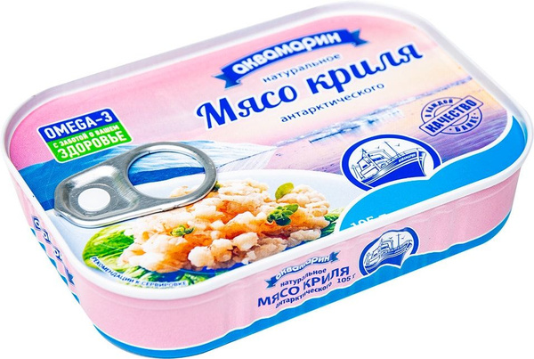 Мясо криля Санта Бремор Аквамарин 105г - купить с доставкой по выгодным ...