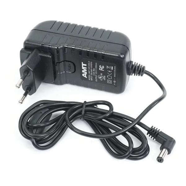 Блок питания для педали эффектов AMT DC 12V, 1.25А AC/DC YJS036A ...