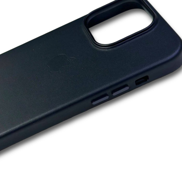 Кожаный чехол с MagSafe / Leather case / для Эпл Айфон 14 про / Apple ...