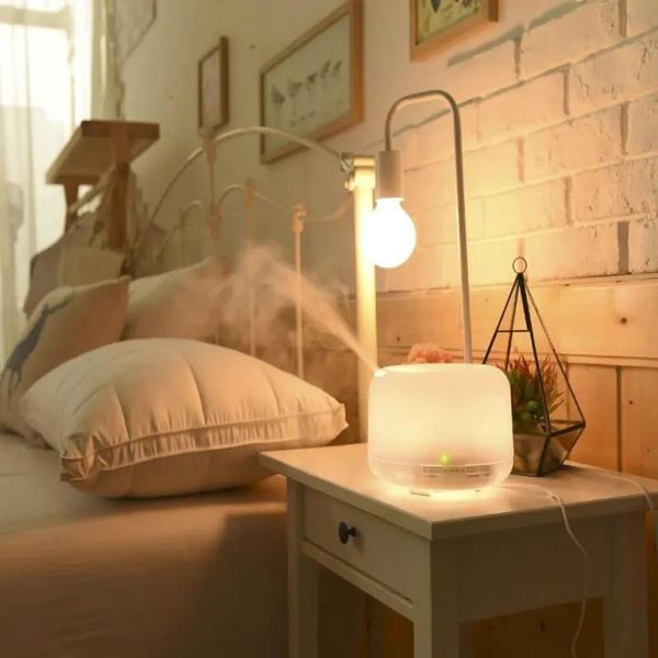 Увлажнитель воздуха Ультразвуковой арома диффузор с подсветкой, белый ...