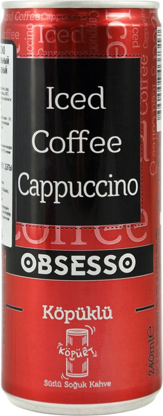 Напиток OBSESSO Кофе холодный Cappuccino, 0.25л - купить с доставкой по ...