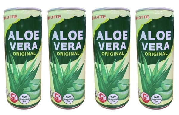 Напиток сокосодержащий Lotte Aloe Vera Original 240 мл х 4 шт - купить ...