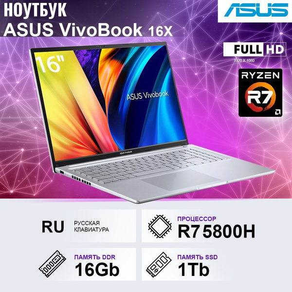 Ноутбук ASUS M1603QA-MB254, серебристый купить по низкой цене: отзывы ...
