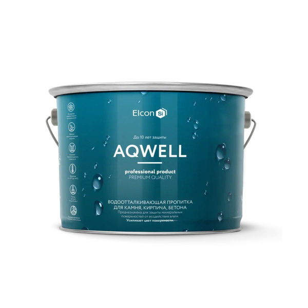 Пропитка для камня Elcon Aqwell, водоотталкивающая, 9 л - купить по ...