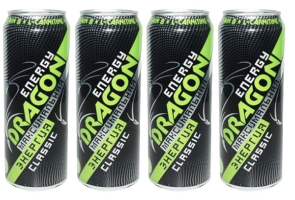 Напиток энергетический Energy Dragon Classic, 450 мл х 4 шт - купить с ...