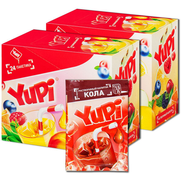 Растворимый напиток YUPI (Юпи) Кола, 48 шт. - купить с доставкой по ...
