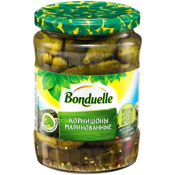 Корнишоны Bonduelle Expert маринованные, 540г - купить с доставкой по ...