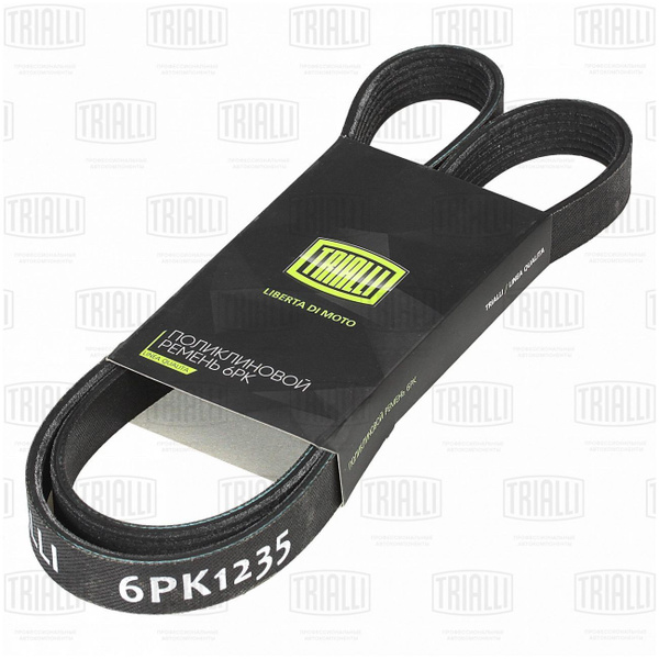Ремень поликлиновый УАЗ 3163 UAZ Patriot mot.ZMZ-409 TRIALLI 6PK1235 ...