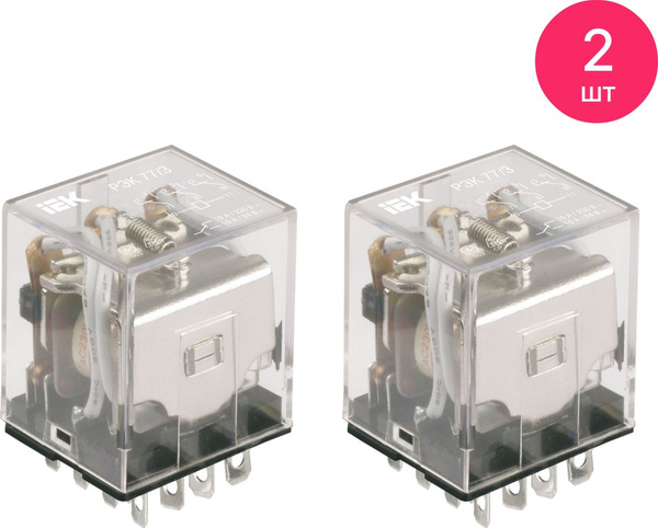 Реле промежут. 10А 24В DC РЭК77/4 с/инд. (комплект из 2 шт) - купить по ...