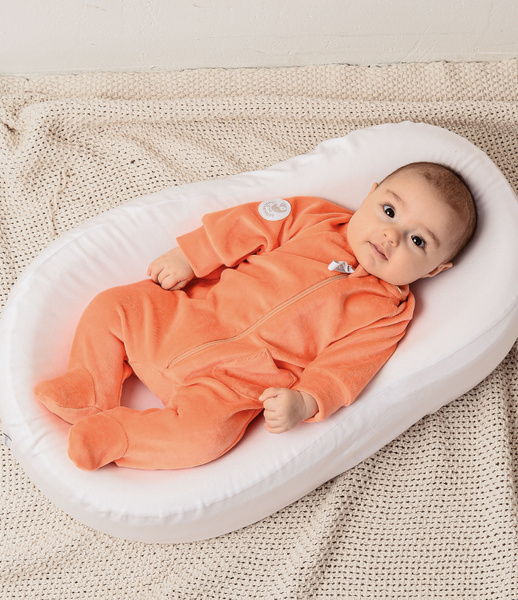 Комбинезон Toucan for Kids, Абрикосовый, детский, нательный, велюровый ...