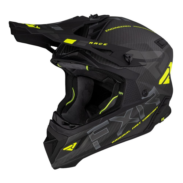 Шлем для снегохода FXR Helium Carbon, Hi Vis/Charcoal, S - купить с ...