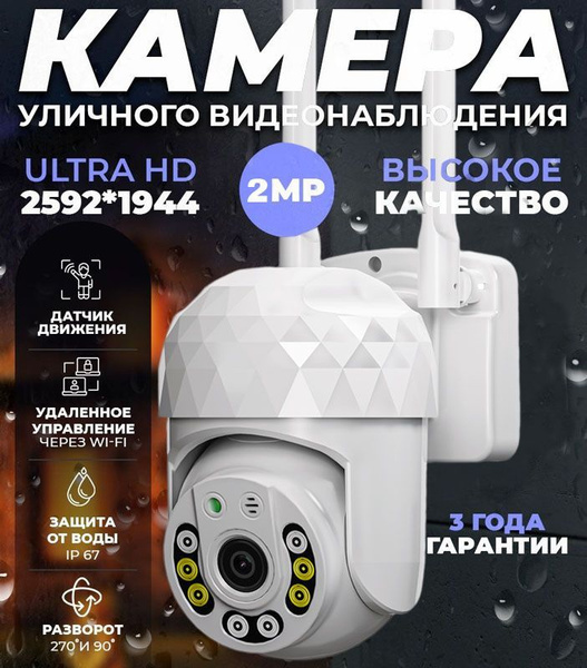 WiFi 5G Smart Camera - камера видеонаблюдения wifi уличная с датчиком ...