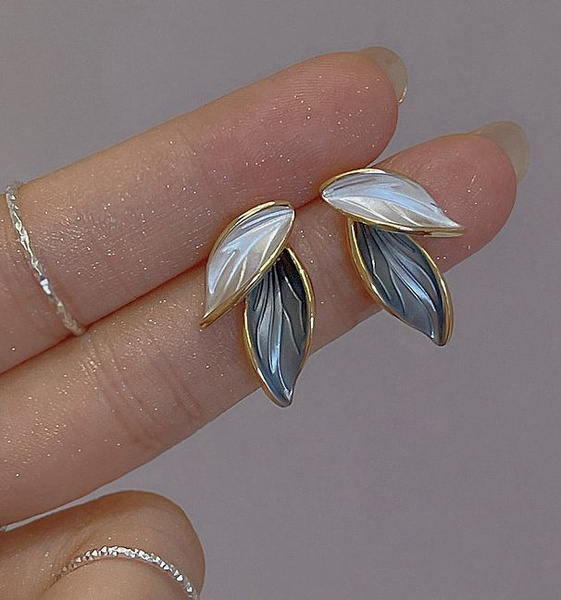 Серьги женские бижутерия, серьги комплект, серьги-лепестки - купить с ...