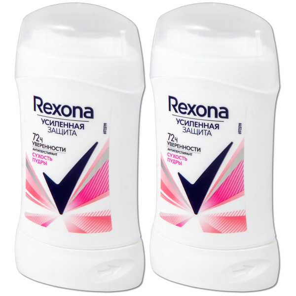 Антиперспирант женский Rexona Сухость пудры, стик, 40 мл, 2 шт ...