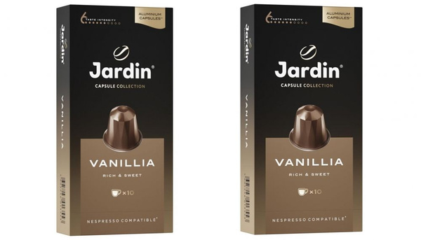 Набор из 2 шт, Капсулы для кофемашин JARDIN (Жардин) "Vanillia ...