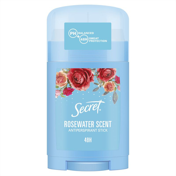 Твердый дезодорант-антиперспирант Secret Rosewater Scent, 45 г (стик ...