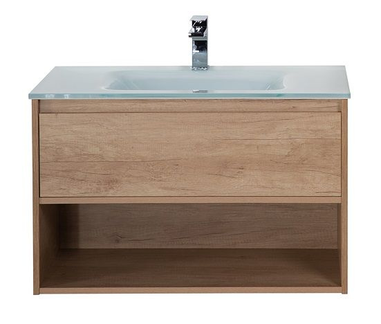 База под раковину подвесная с ящиком и открытой полкой BelBagno KRAFT ...