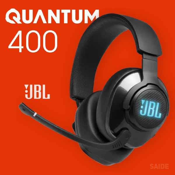 Наушники Накладные JBL Проводная гарнитура QUANTUM 400, объемный звук ...