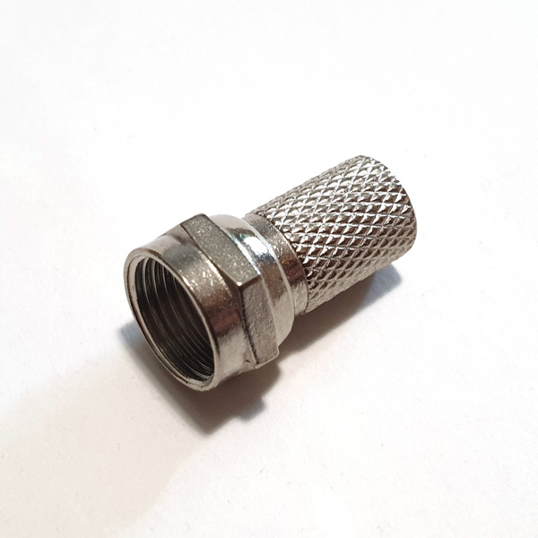 Антенный F разъем CADENA резьбовой для кабеля RG6, Цинк, Коннектор на ...