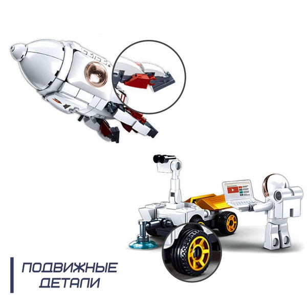 Конструктор Космос Исследовательская ракета, 320 деталей - купить с ...
