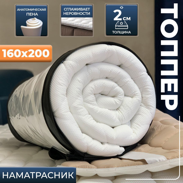 Топпер-наматрасник Традиции Сна Топпер-наматрасник_top_p_80_200 ...
