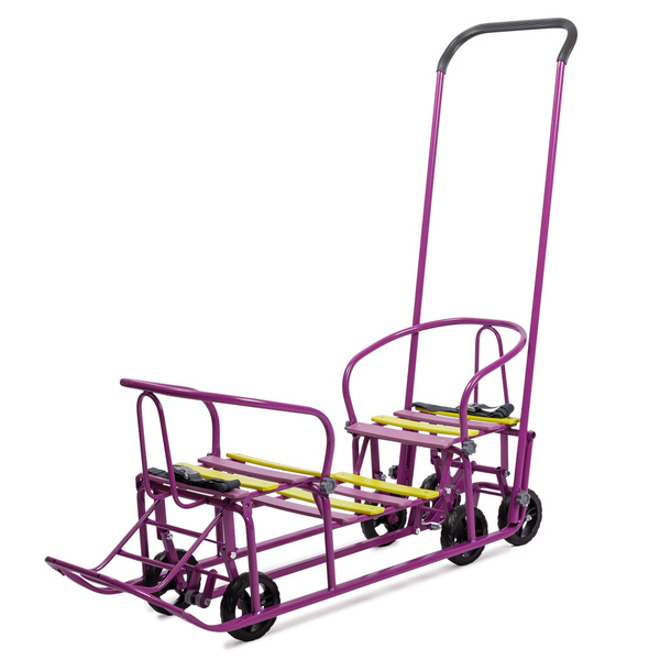 Санки для двойни с колесами Galaxy - Погодки Универсал 1 (ПУС 0-1 ...