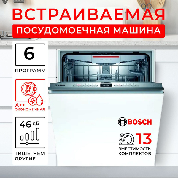 Встраиваемая посудомоечная машина (посудомойка) Bosch SMV4HVX31E ...
