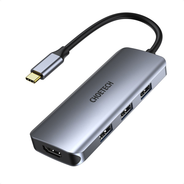 Док-станция, хаб разветвитель USB-C 7-в-1, для всех мобильных устройств ...