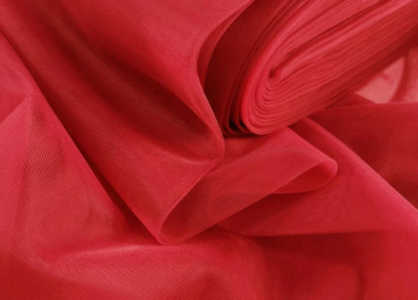 Еврофатин мягкий "Красный" 5м. Ткань фатин Турция, ширина 300см ...