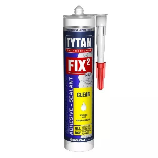 Клей-герметик MS-полимер Tytan Professional Fix Clear прозрачный (290мл ...
