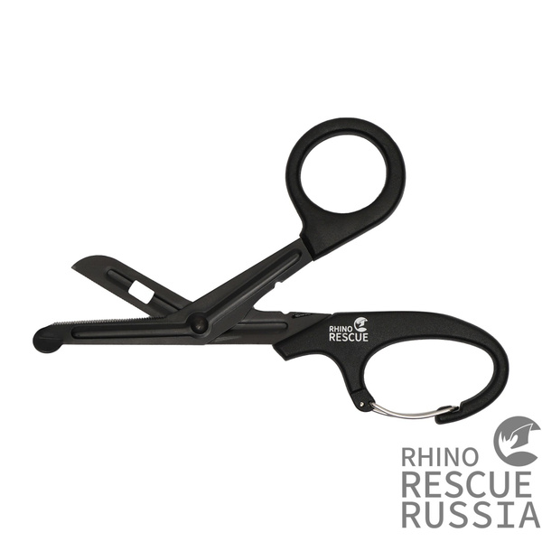 Ножницы тактические с карабином Rhino Rescue (19 см) / Атравматические ...