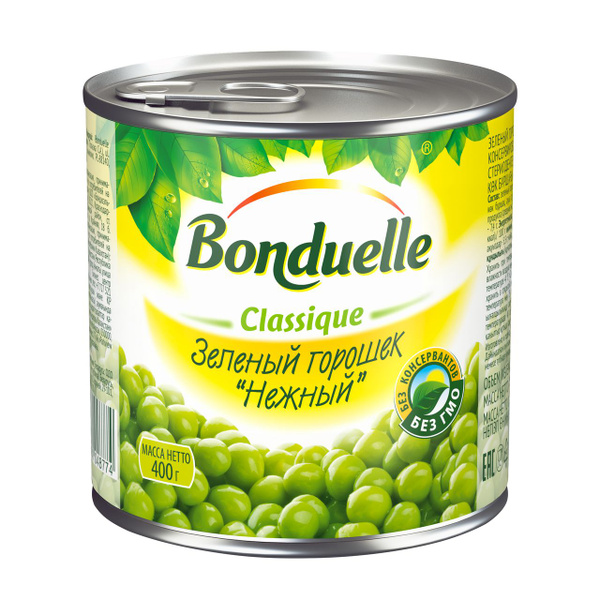 Горошек Bonduelle зеленый нежный консервированный 400 г купить на OZON ...