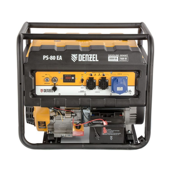 Бензиновый генератор Denzel PS-80 EA (7 кВт, электростартер) - купить ...