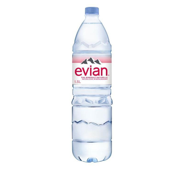 Вода минеральная Evian / Эвиан негазированная ПЭТ 1.5 л (8 штук ...