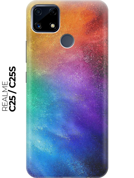 Силиконовый чехол Торжество красок на Realme C25 / C25S / Рилми С25 ...
