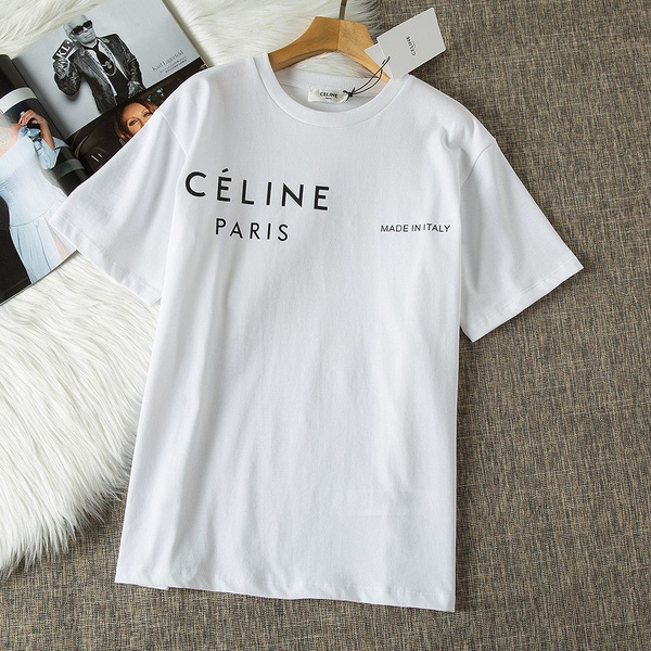 Футболка CELINE, размер 42, цвет белый, 棉花 - купить по выгодной цене в ...