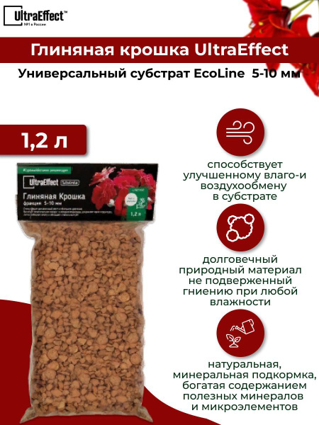Глиняная крошка 5-10 мм 1,2 л (Универсальный субстрат) - купить по ...