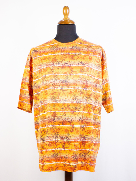 Футболка Alezone, размер 58, цвет желтый, коричневый, 100% ...