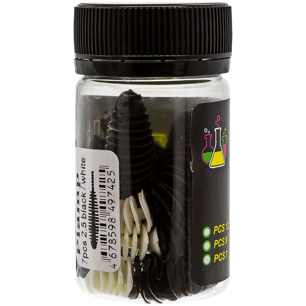 Приманка форелевая Trout Zone PLAMP 2.5" Сыр, Чёрный Белый (7 шт ...