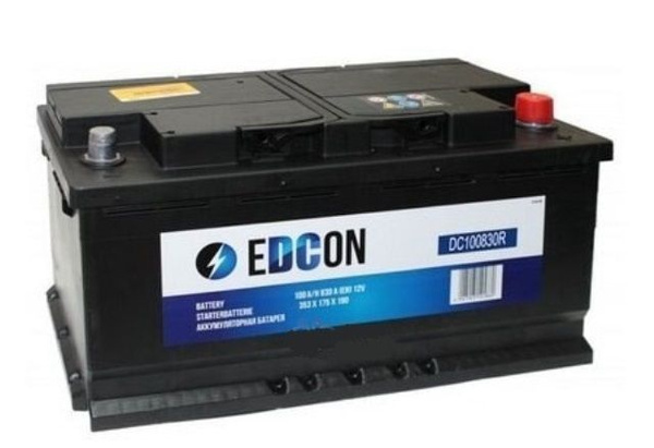 Аккумулятор автомобильный 12v 100 Ah EDCON 100 Ah 830 A обратная ...