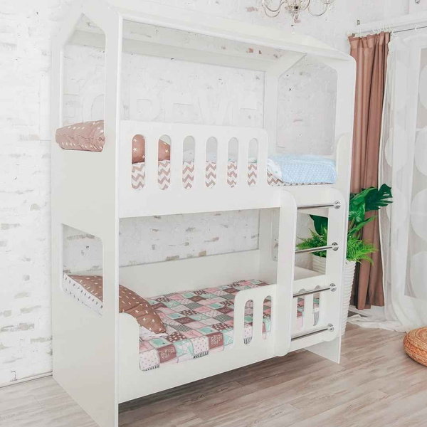 Двухъярусная кровать СОФИТА двухъярусная домик Сказка Sx85x220 см ...