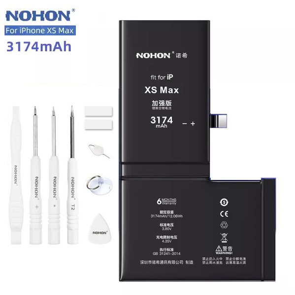 Аккумулятор для iPhone XS Max - 3174mAh, Nohon - купить с доставкой по ...