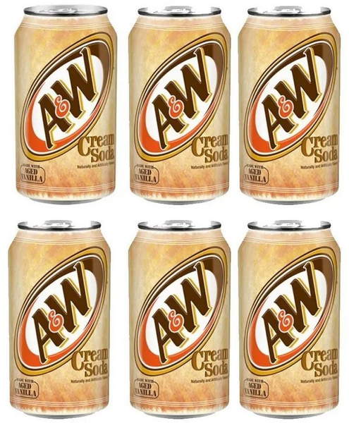 Газированный напиток A&W Cream Soda 6 шт по 0,355 литра - купить с ...